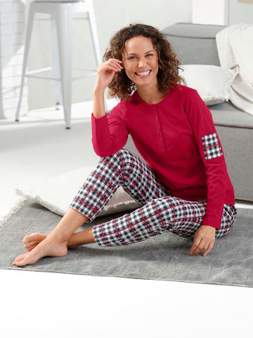 WITT WEIDEN Schlafanzug in rot-schwarz-kariert