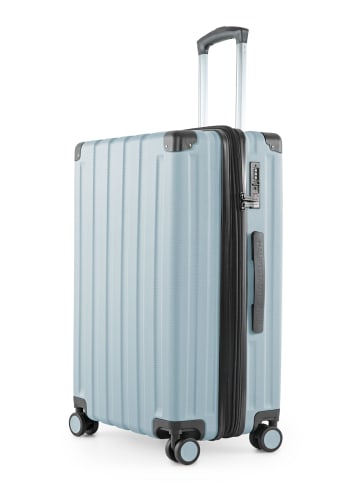 Hauptstadtkoffer Q-Damm - Mittelgroßer Hartschalenkoffer Trolley TSA, 68cm, 4 Rollen, 89 L in Pool blau