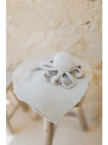 leevje Baby Kuscheltuch aus Musselin 'octopus' in blue