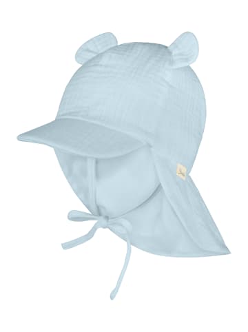 Sterntaler Schirmmütze mit Nackenschutz Ohren in bleu