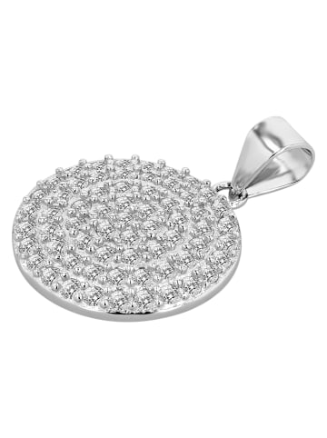 Adeliás Damen Anhänger aus 925 Silber mit Zirkonia in silber