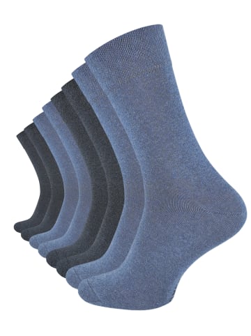 Cotton Prime® 8 Paar Gesundheitssocken COMFORT in Blautöne