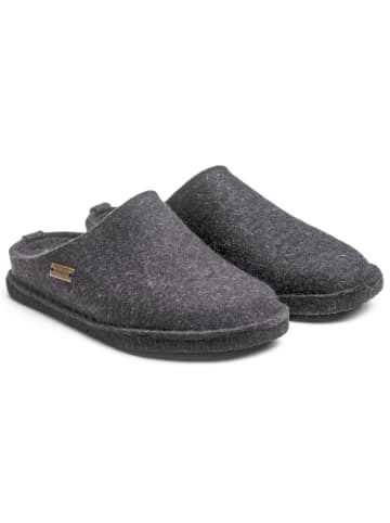 HAFLINGER Clog Flair Soft Wollfilz in graphit