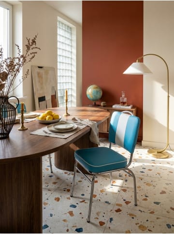KADIMA DESIGN Esszimmerstuhl American Diner 50er Jahre Retro in Blau