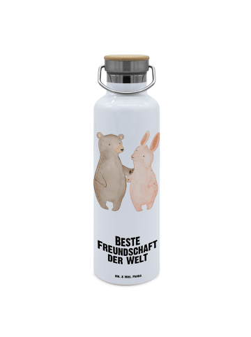 Mr. & Mrs. Panda Trinkflasche Hase Beste Freundschaft der Welt m... in Weiß