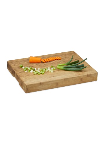 relaxdays Hackbrett in Natur - (B)45 x (H)5,5 x (T)35 cm