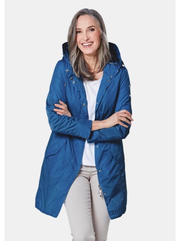 GOLDNER Trendiger leichter Regen Parka aus funktionalem Material in royalblau