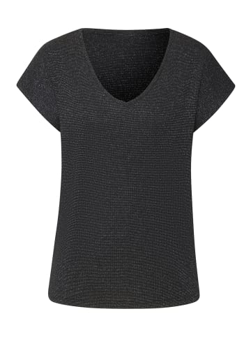 LASCANA Kurzarmshirt in schwarz
