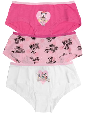 Disney 3er Pack Disney Minnie Mouse Panty in Mehrfarbig