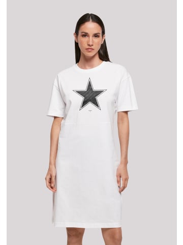 F4NT4STIC Oversized Kleid Stern Basic in weiß