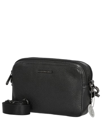 Mandarina Duck Mellow Leather - Umhängetasche 20 cm (dress blue) in nero