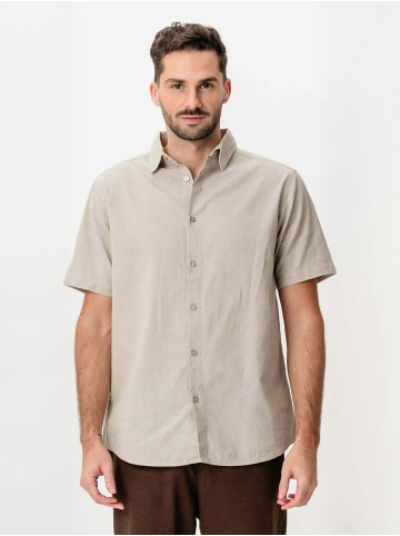 TeeShoppen Hemd Linen Blend in Sand