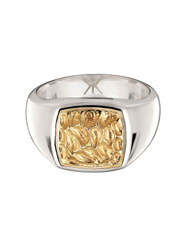 KUZZOI Ring 925 Sterling Silber in Zweifarbig