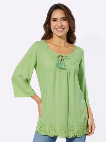 Sieh an! Longbluse in reseda