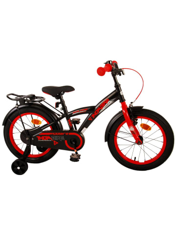 Volare Kinderfahrrad Thombike für Jungen 16 Zoll Kinderrad in Schwarz Rot 4 Jahre