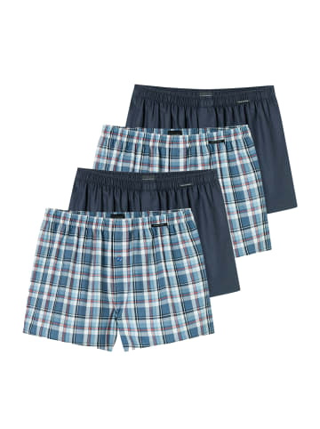 Schiesser Boxershorts Web in Blau