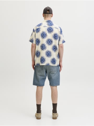 Jack & Jones Kurzarmhemd JPRBlubilbao in ecru marine