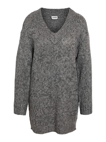 Noisy may Strickkleid in Medium Grey Melange