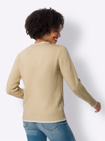 Heine Langarm-Pullover in beige-meliert