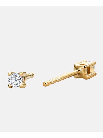 Diamant L'éternel Ohrringe aus 585 Gelbgold mit 0.1 Karat Diamant