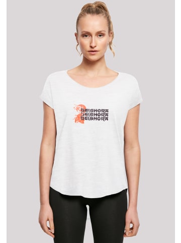 F4NT4STIC Long Cut T-Shirt Geishora Japan Streetstyle in weiß
