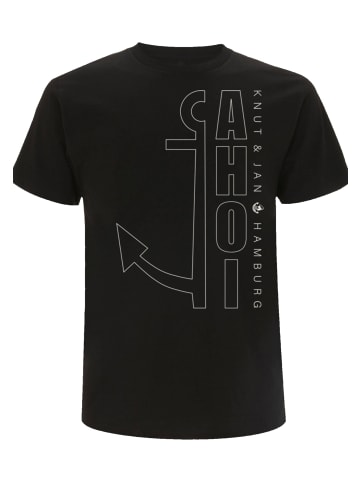 F4NT4STIC T-Shirt Ahoi Anker Outlines in schwarz