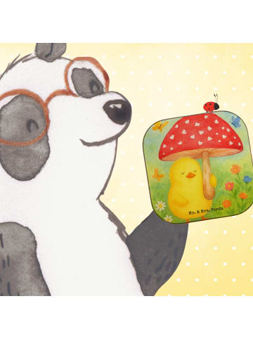 Mr. & Mrs. Panda Untersetzer Küken Fliegenpilz Design ohne Spruch in Weiß