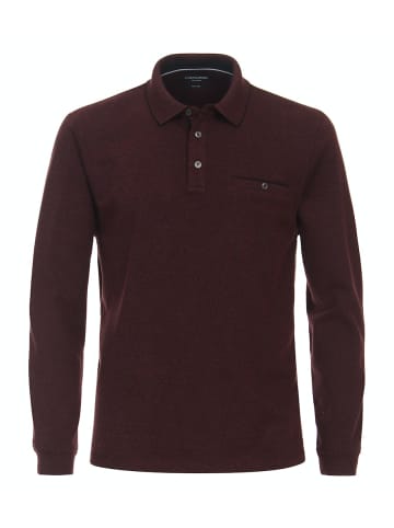 CASAMODA Polo-Shirt Langarm gestreift in Rot