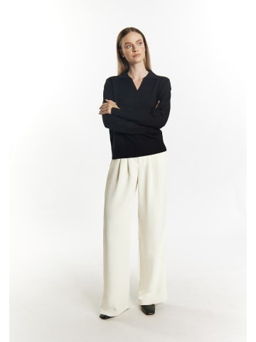 DreiMaster Klassik Damen Strickpullover in Schwarz