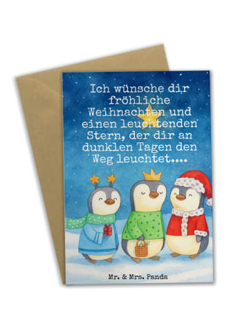 Mr. & Mrs. Panda neujahrskarte Winterzeit Heilige drei Könige De... in Weiß