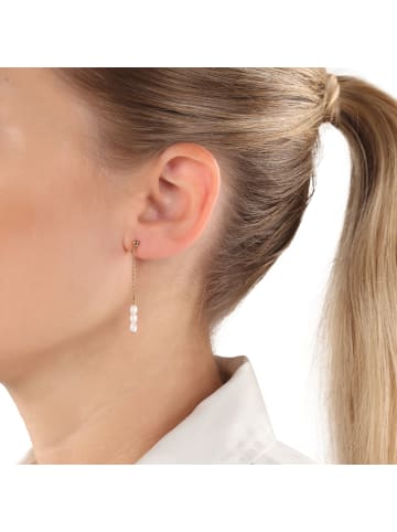 Amor Ohrhänger Silber 925, rhodiniert in Gold