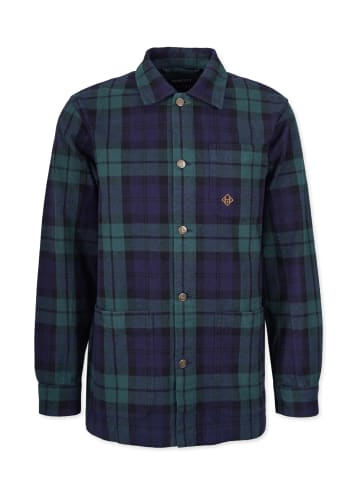 HONESTY RULES Jacket " Flannel Over Shirt " in dark-green-navy