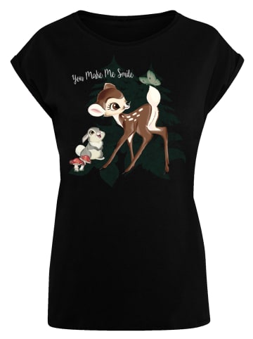 F4NT4STIC T-Shirt Disney Bambi Smile in schwarz