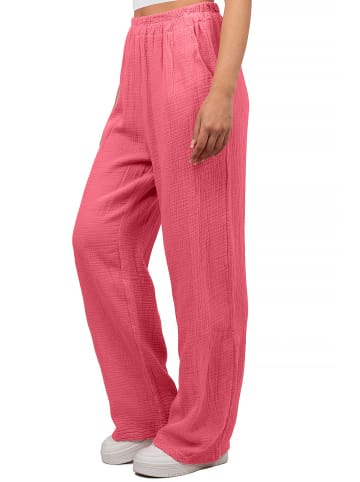 Reichstadt Damen Oversized Hose Musselin in Pink