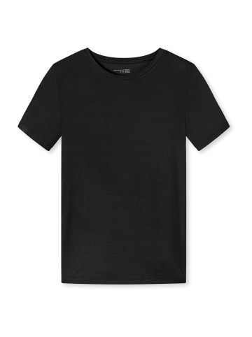 Schiesser T-Shirt Mix+Relax in Schwarz