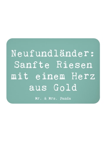 Mr. & Mrs. Panda Magnet Spruch Neufundländer Liebe mit Spruch in Meeresbrise