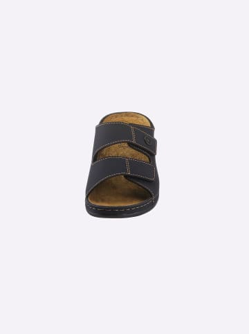 Franken-Schuhe Pantolette in schwarz
