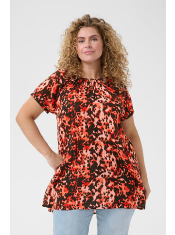 KAFFE curve Tunika KCami A-shape in Grenadine Leopard Print
