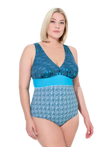 Ulla Popken Badeanzug in blau