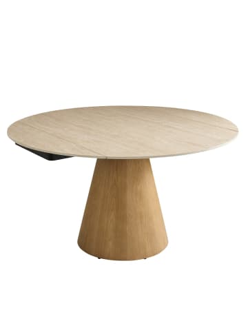 Signature Tisch LUMIO in Beige - (W) 77 x (H) 90 x (L) 135/180 cm