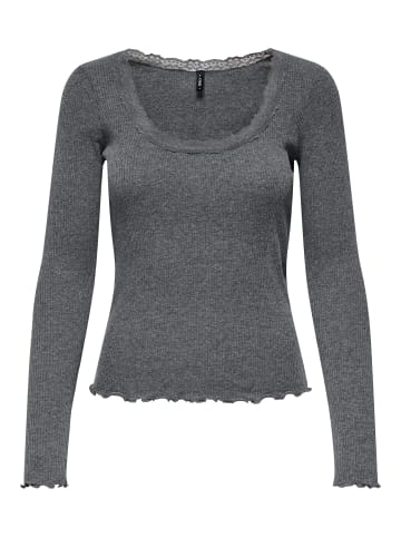 ONLY Top in Dark Grey Melange