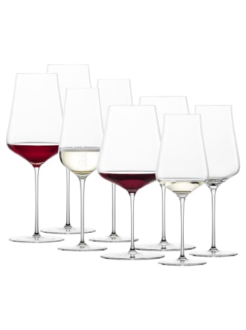 Zwiesel Glas 8er Set Wein- und Champagnergläser Duo transparent in transparent