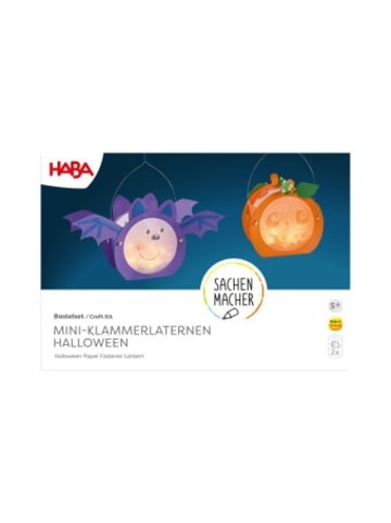 HABA Sales GmbH & Co.KG Nonbook - Bastelset - Mini-Klammerlaternen Halloween