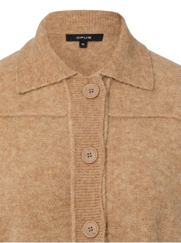 OPUS Strickjacke Daneke in camel - 0001