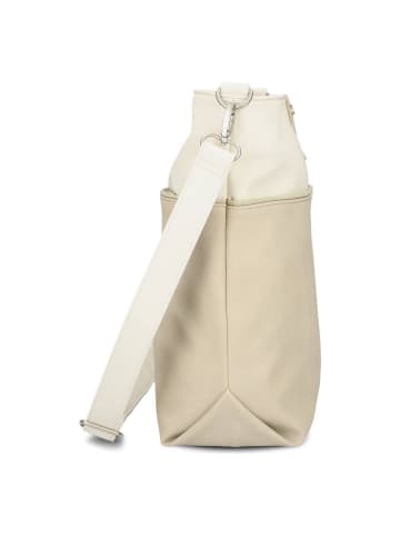 Zwei Jana Schultertasche 33 cm in nubuk linen