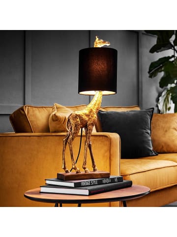 Butlers Tischleuchte Giraffe RAFFA in Gold-Schwarz