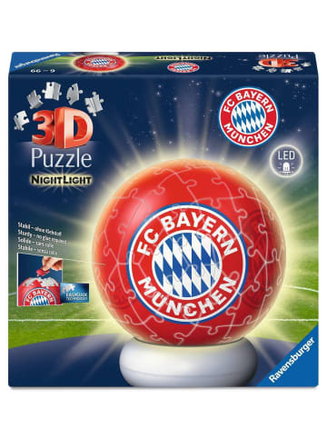 Ravensburger Ravensburger Puzzle 72 Teile Puzzle-Ball Nachtlicht FC Bayern München in bunt
