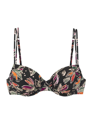 Buffalo Bügel-Bikini-Top in schwarz bedruckt