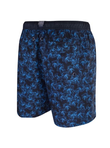 CECEBA Badeshorts in Navy / Blau gemustert