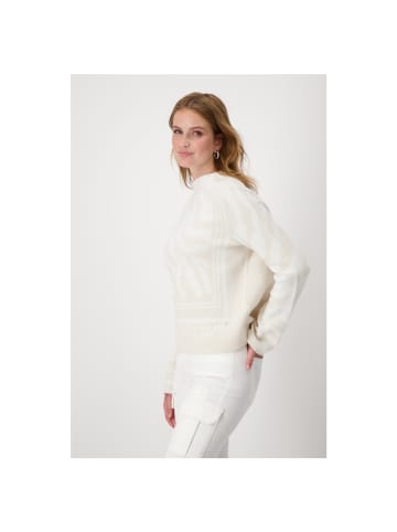 monari Pullover in off-white gemustert